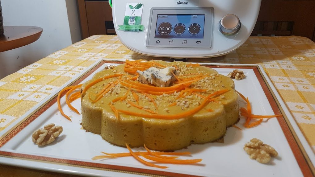 Tortino di carote e gorgonzola